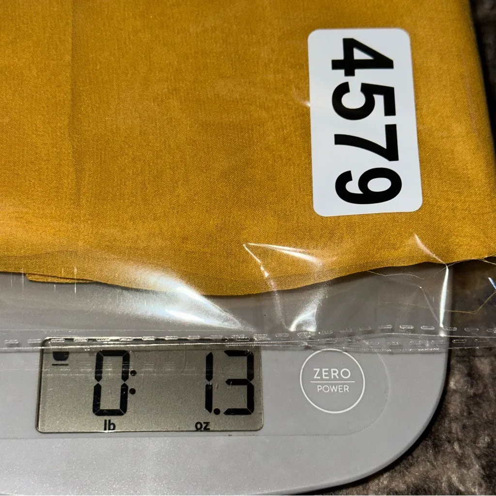 Morisane Women’s Size M Marigold Silk Chiffon Button Up Boyfriend Sheer Shirt Yellow Size M - Image 8