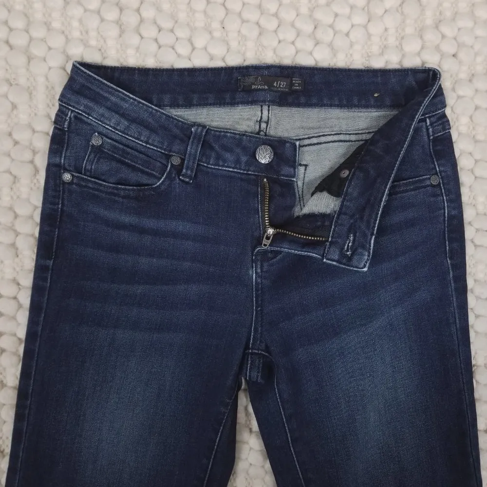 Prana Geneva Bootcut Jeans Dark Blue Wash Sz 4 - Image 3