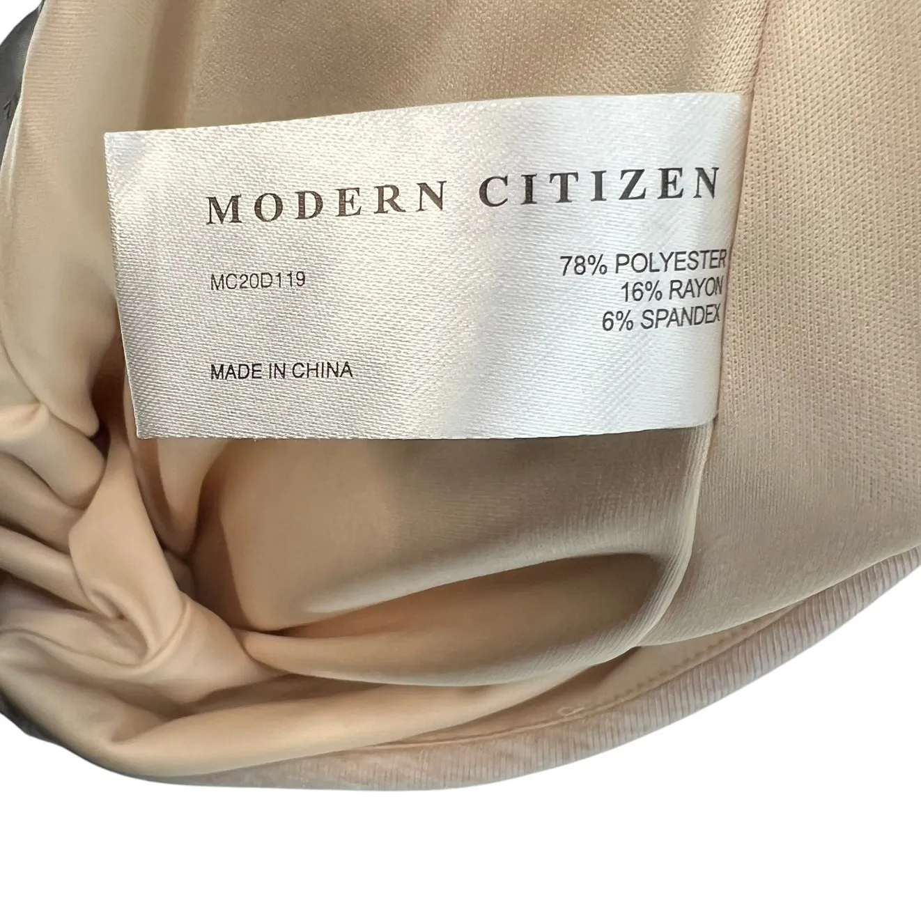 Modern Citizen Kiki Ruched‎ Side-Slit Midi Skirt Oatmeal Cream Size Small - Image 11