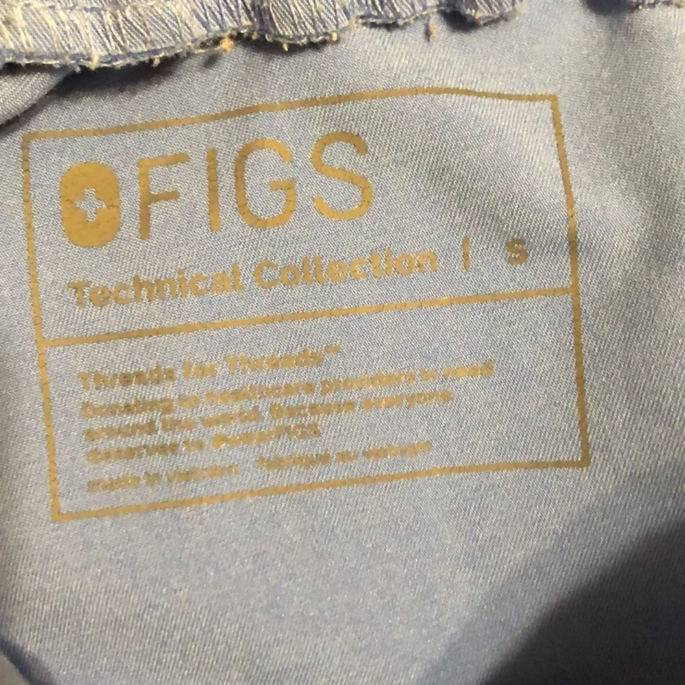 Figs Yola Skinny Scrub Pants Women’s Size Small Ceil Blue Color - Image 7