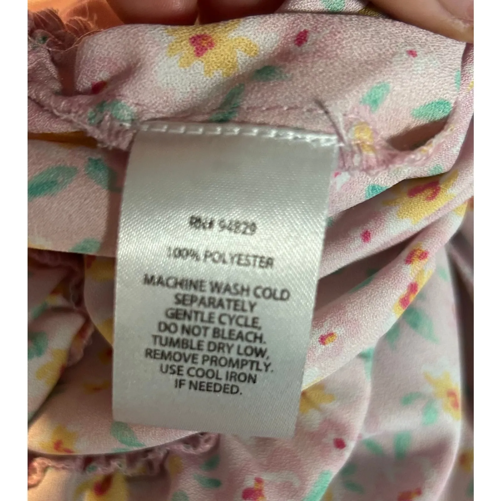 Crop Top Long Sleeve Large Floral High Waist On/Off Shoulder Boho Derek Heart - Image 9