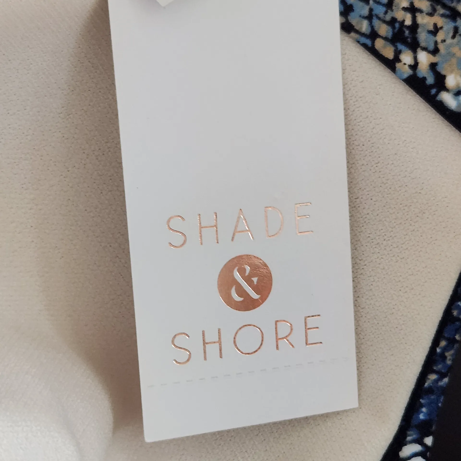 Shade & Shore Blue and Black Snakeskin Print Bikini Top NWT Size XL - Image 5