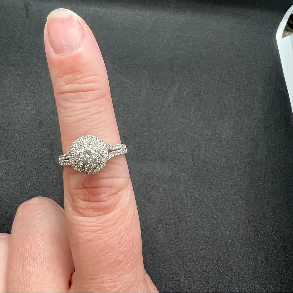 Engagement & Wedding Band Set, size 7 - Image 3