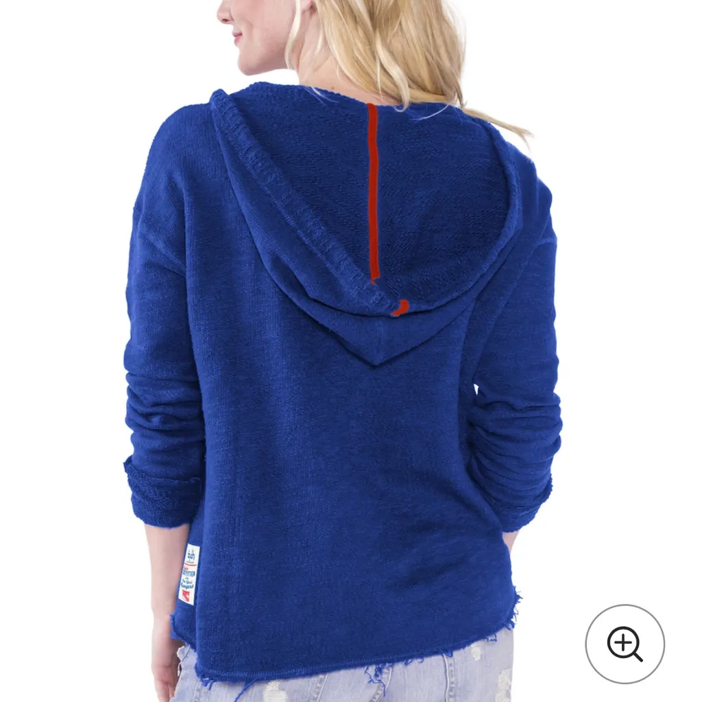 New York Rangers Touch by Alyssa Milano Women's Driftwood Hoodie - Image 2