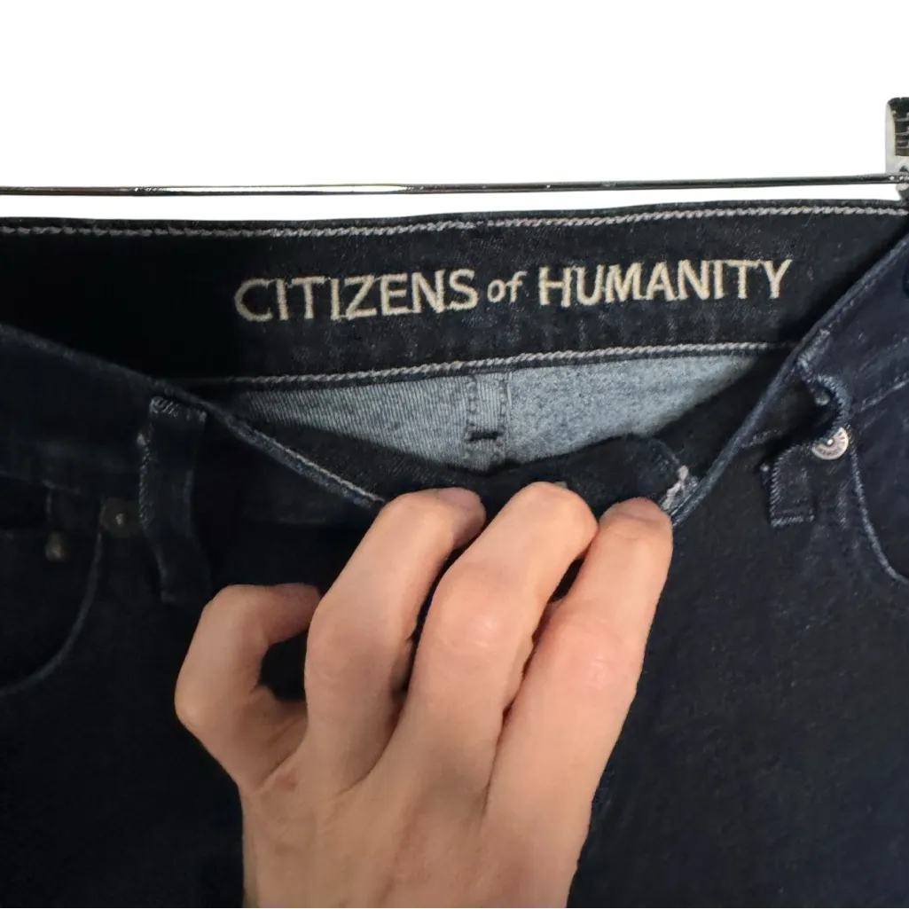 CITIZENS OF HUMANITY DARK WASH BOOT CUT JEANS SZ 29/8 - Image 3
