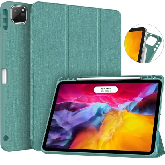 NWT! Soke Lake Blue Ipad Pro 11 2020 & 2018 Case With Pencil Holder NEW - Image 1