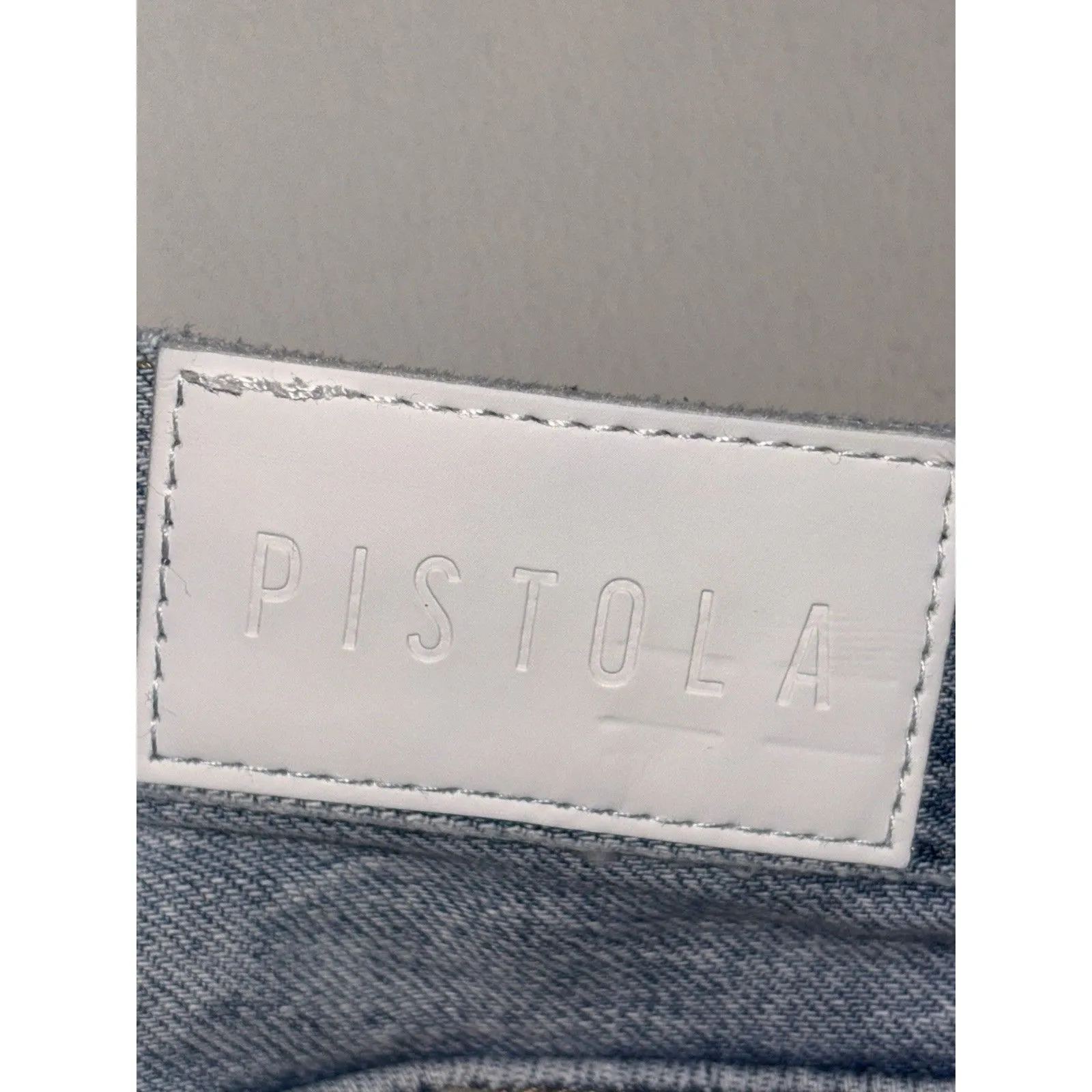 Pistola Blue Jeans Women Sz 30 High Rise Wide Leg Distressed - Image 5