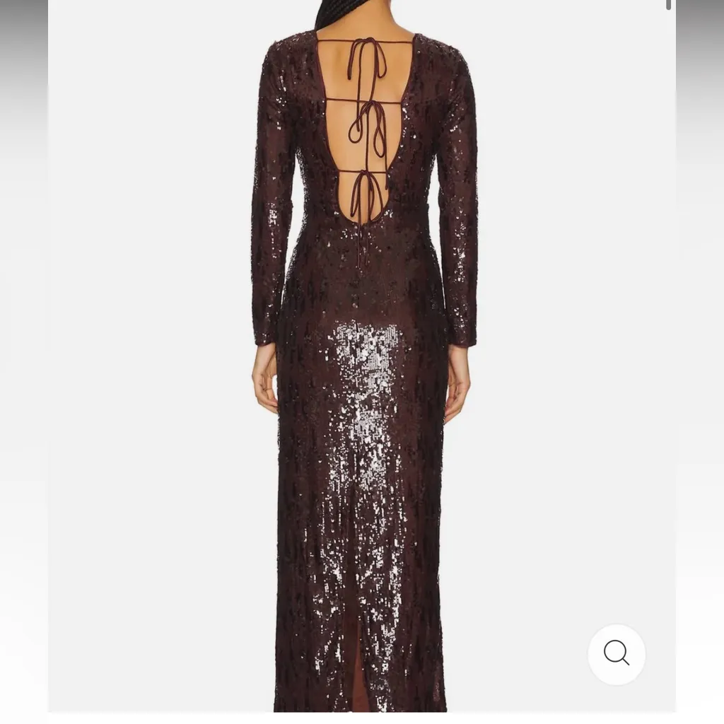 Line and dot sequin dress - Image 5