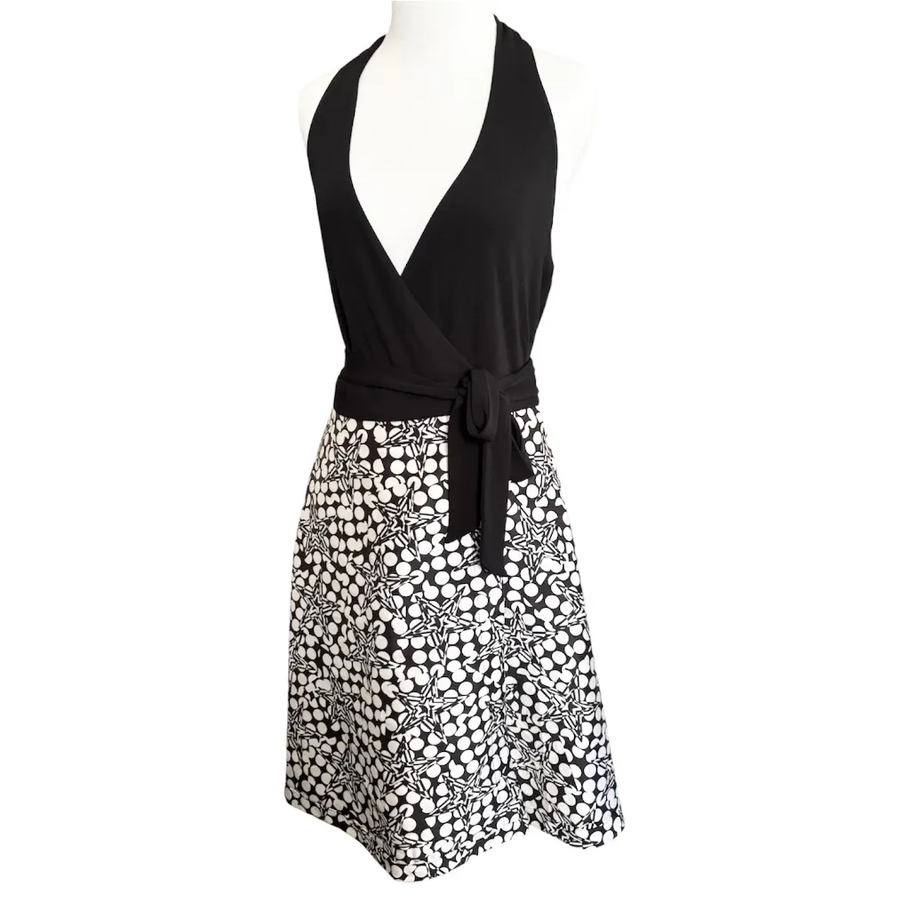 Diane Von Furstenburg Amelia Halter Wrap Dress - Image 3