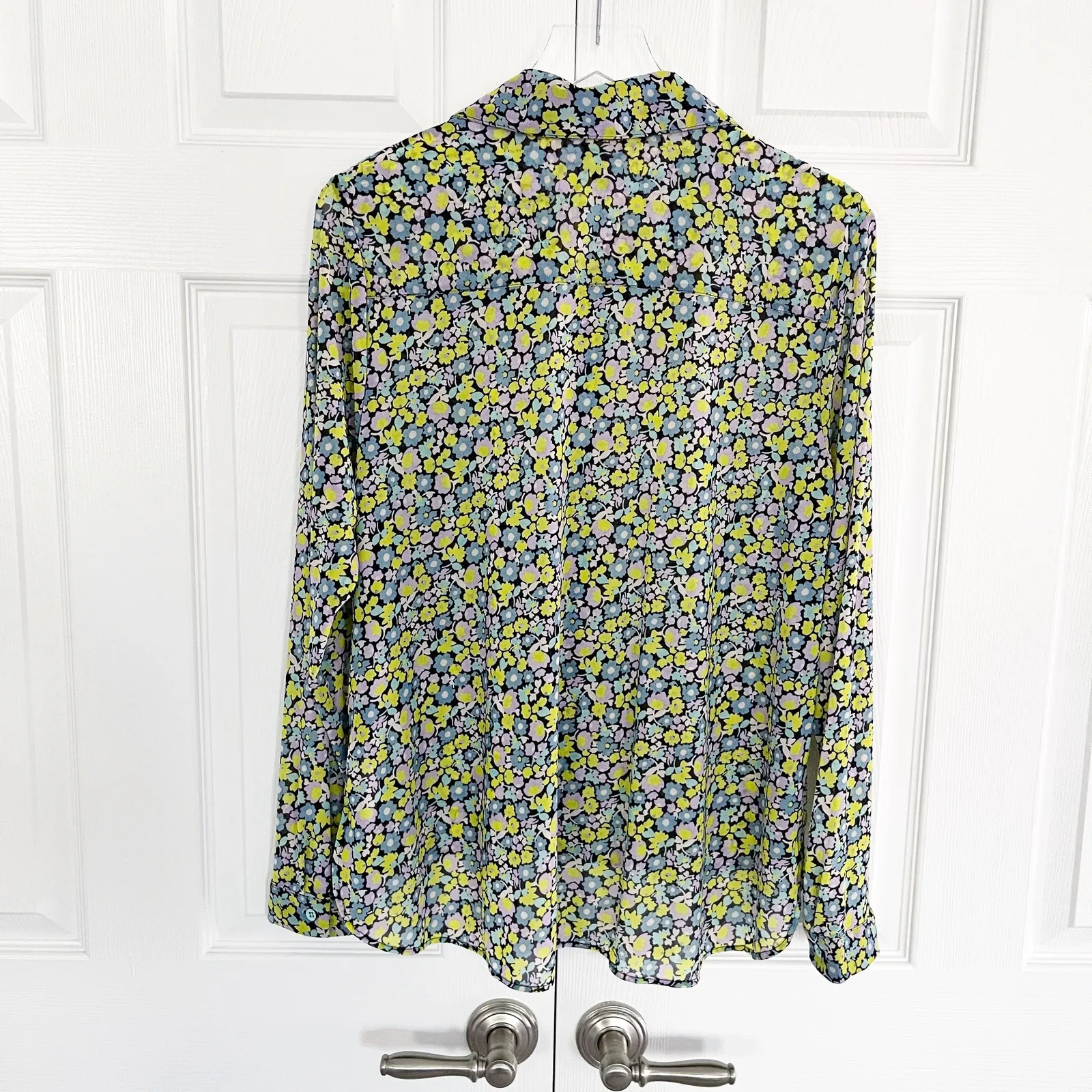 CAbi  6406 Get Together Floral Button Down Top - Image 6