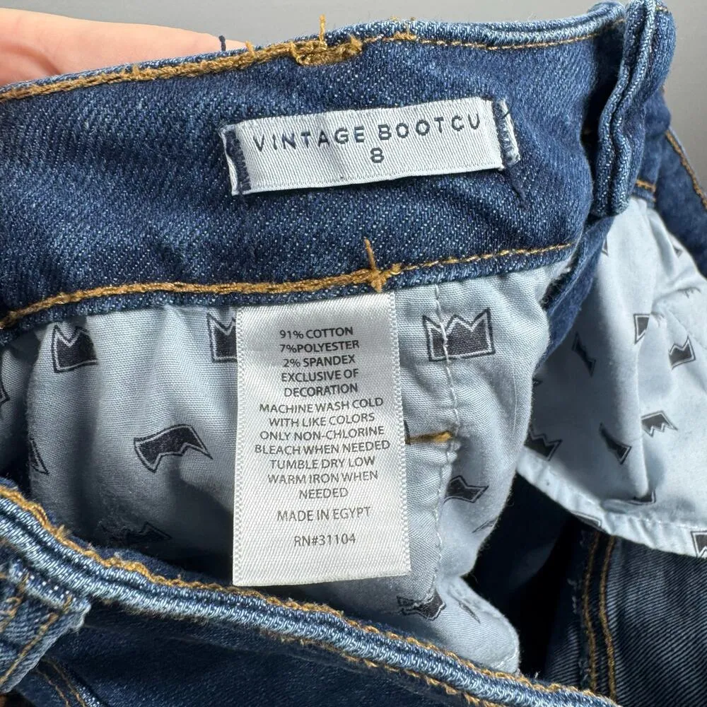 Crown & Ivy Jeans Women 8 Vintage Bootcut Cotton Blend Western Boho Minimal Pant - Image 9