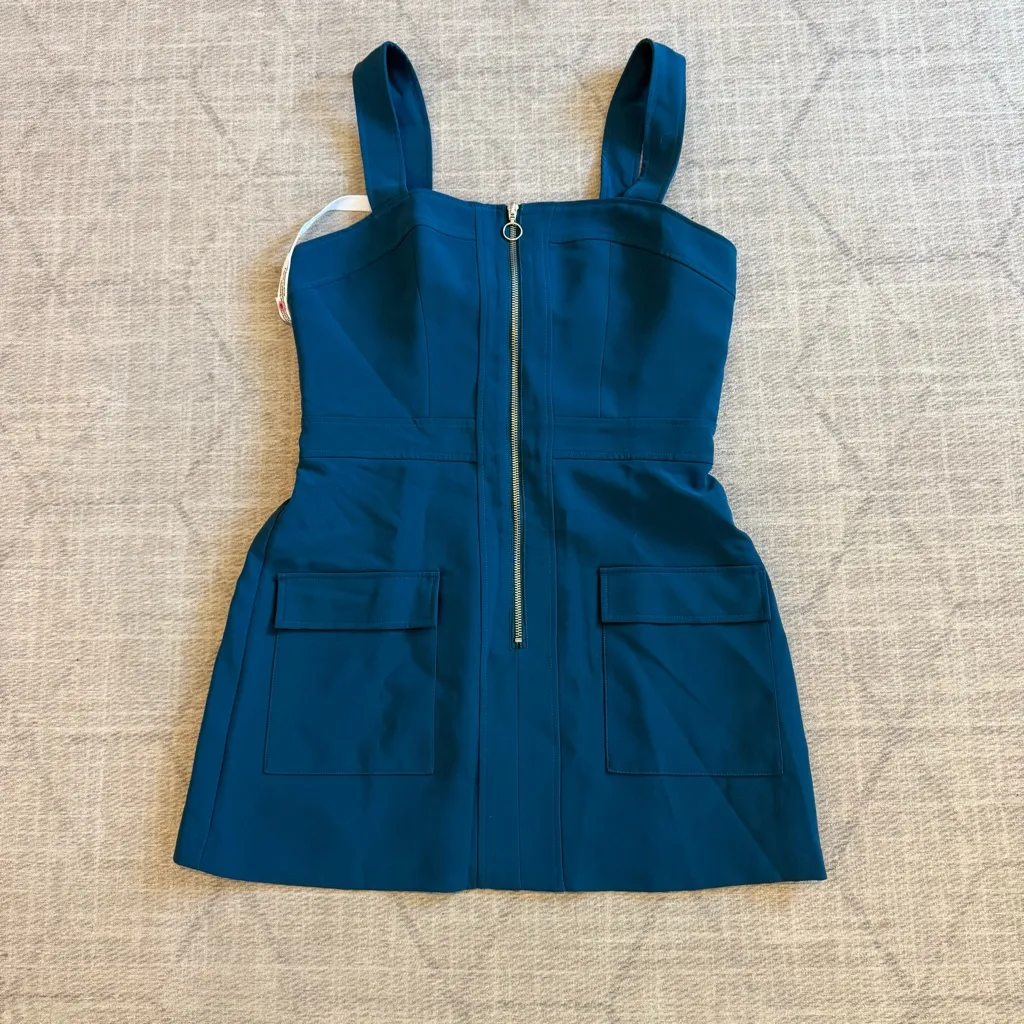 Amanda Uprichard Gage Romper in Mallard Size Large - Image 2