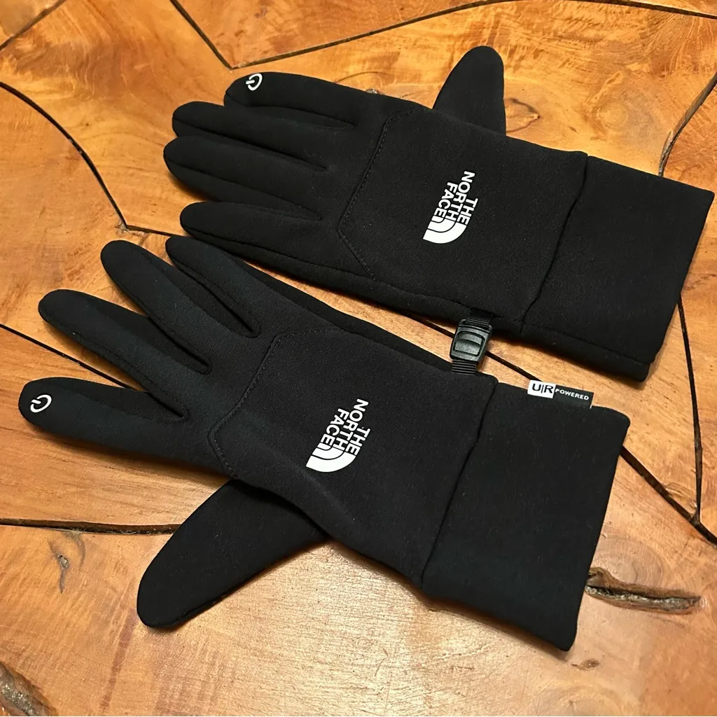 NEW The North Face Cute Winter Gloves Grip Ski Snow Snowboard Black Womens Large - Image 2