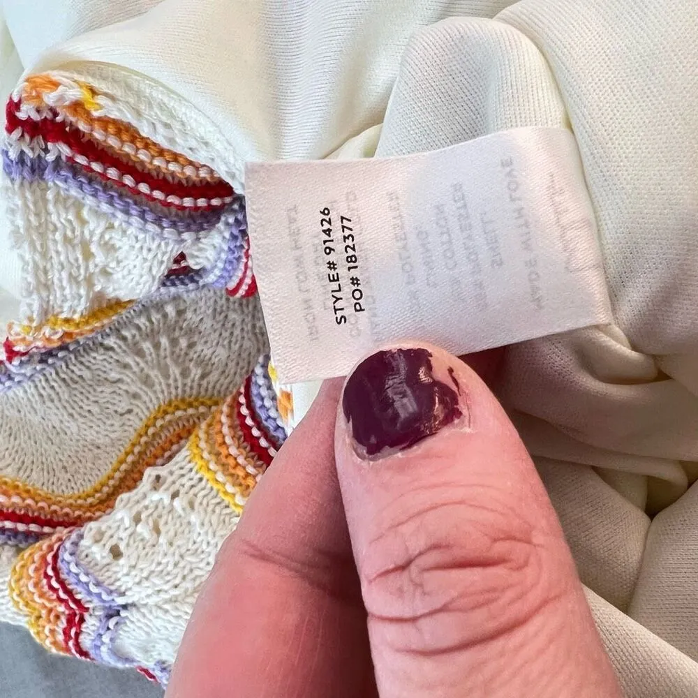 Lulus Natural Bliss NWT Ivory Striped Crochet Lace Up Halter Midi Dress Medium - Image 14