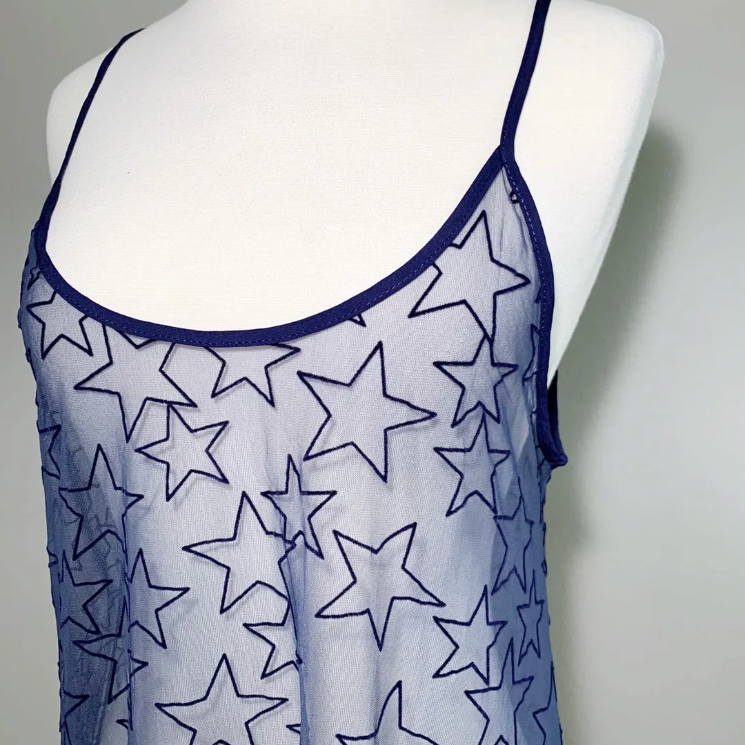 Starry Dress in Starlight Swim Coverup Navy - Image 5