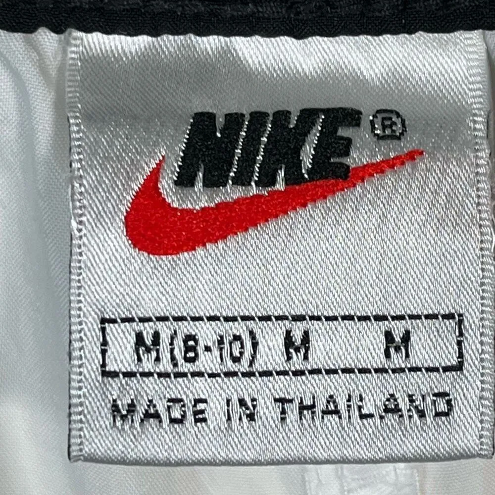 90’s Nike Basketball Shorts Sz M White Black Vintage Athletic - Image 8