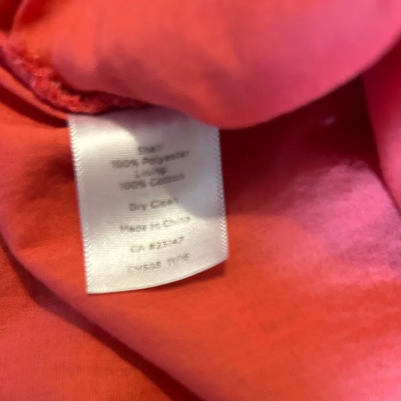 Talbots Women Top 6P‎ Coral Boho Crochet Fringe Tiered Cottagecore Girly Beachy - Image 11