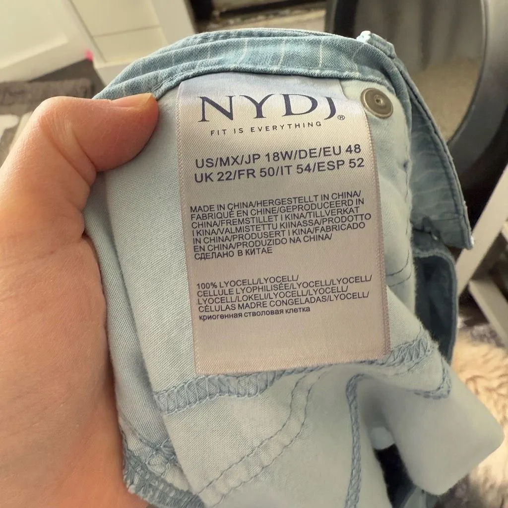 NYDJ Not Your Daughters Jeans Women’s 18W Sumstripes Wide Leg Jeans Pants New - Image 8