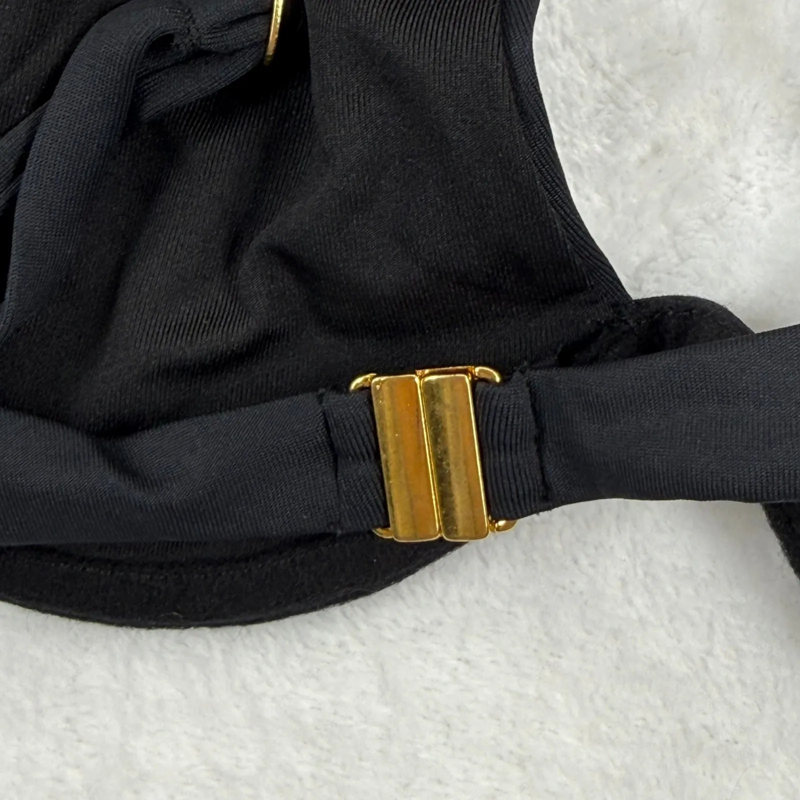 Fredericks of Hollywood Taormina Black One Shoulder Bikini Top Swimsuit M Size M - Image 4