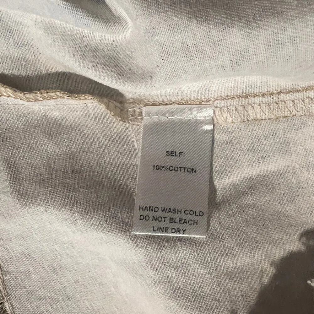 CHICSOUL Tank Dress Sz XL Cheetah Print Raw Hem Front Pockets Adjustable Straps - Image 8