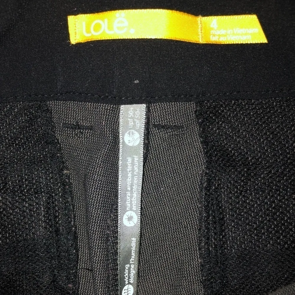 Lole Women’s 33” Travel Pant Black Sz. 4 Stretch Pockets Easy Packable - Image 7