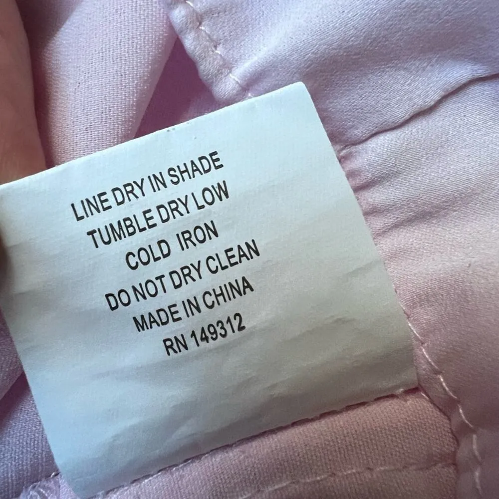 Selfie Leslie Pastel Pink Coquette Bow Tie Back Ruffled Milkmaid Romper - Medium - Image 10