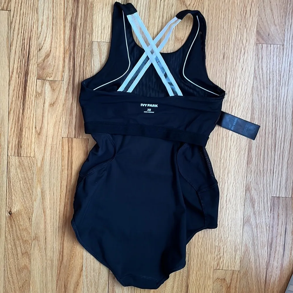 Ivy Park Mesh Cut Out One Piece Swimsuit Sizs XS - Image 8