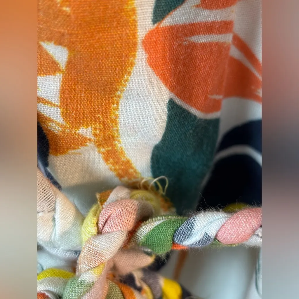 ROBERTA ROLLER RABBIT Women's Multi Fruit Tamou Jumpsuit Sz Small Lined capri - Image 9