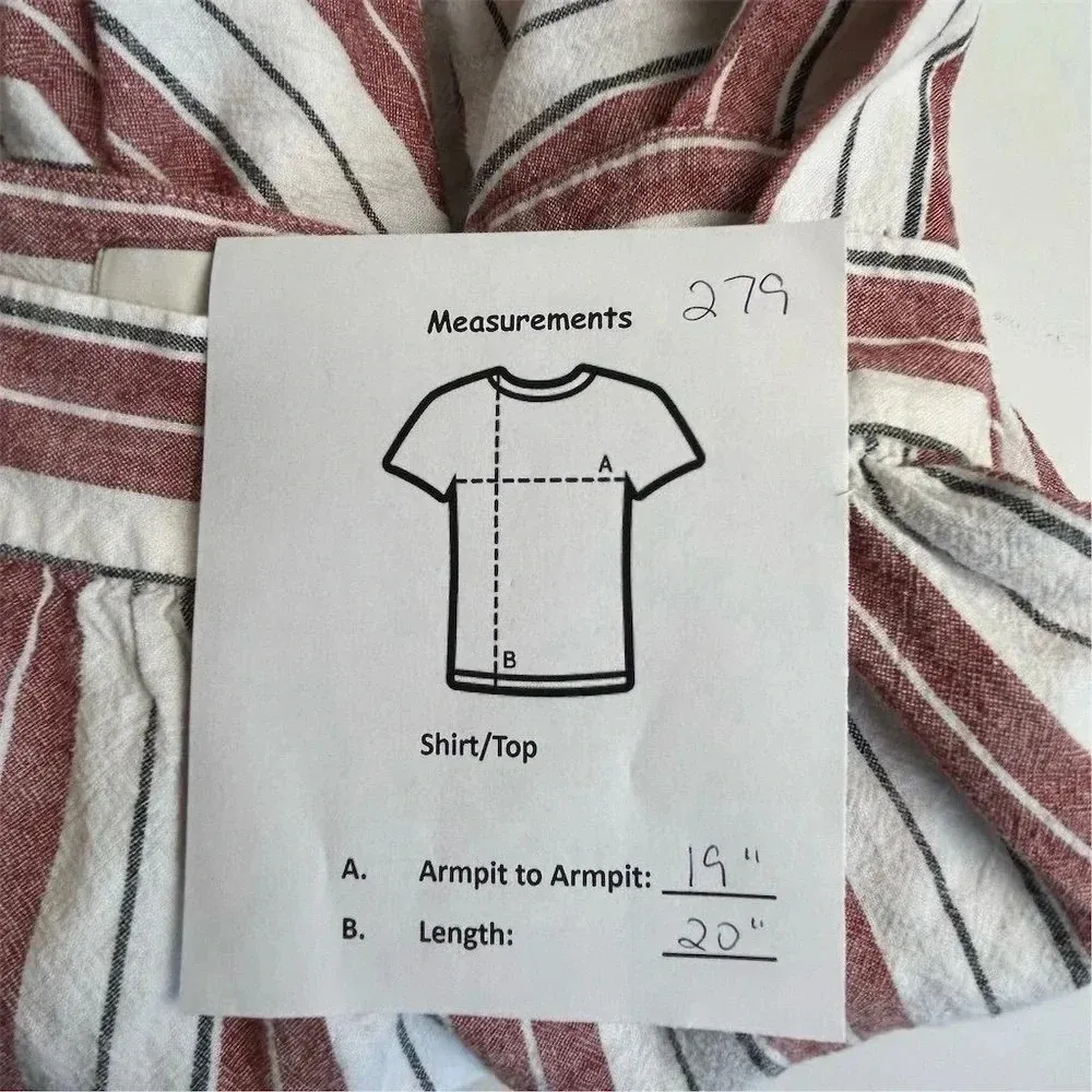 LOFT Women's XS Striped Square Neck Blouse Multicolor Short Sleeve Casual - Image 9