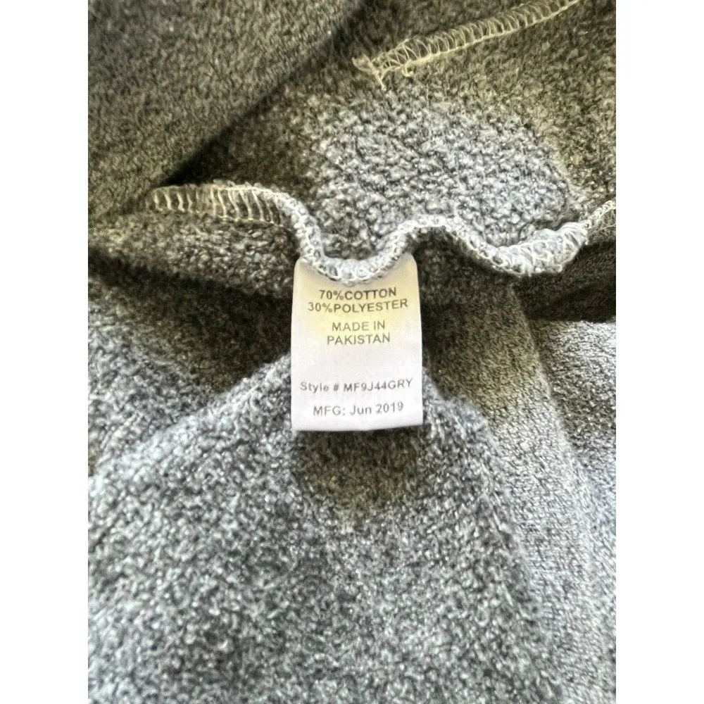 Montfort Gray Oversized Womens Hoodie Boxy Sweatshirt Size Medium - Image 7