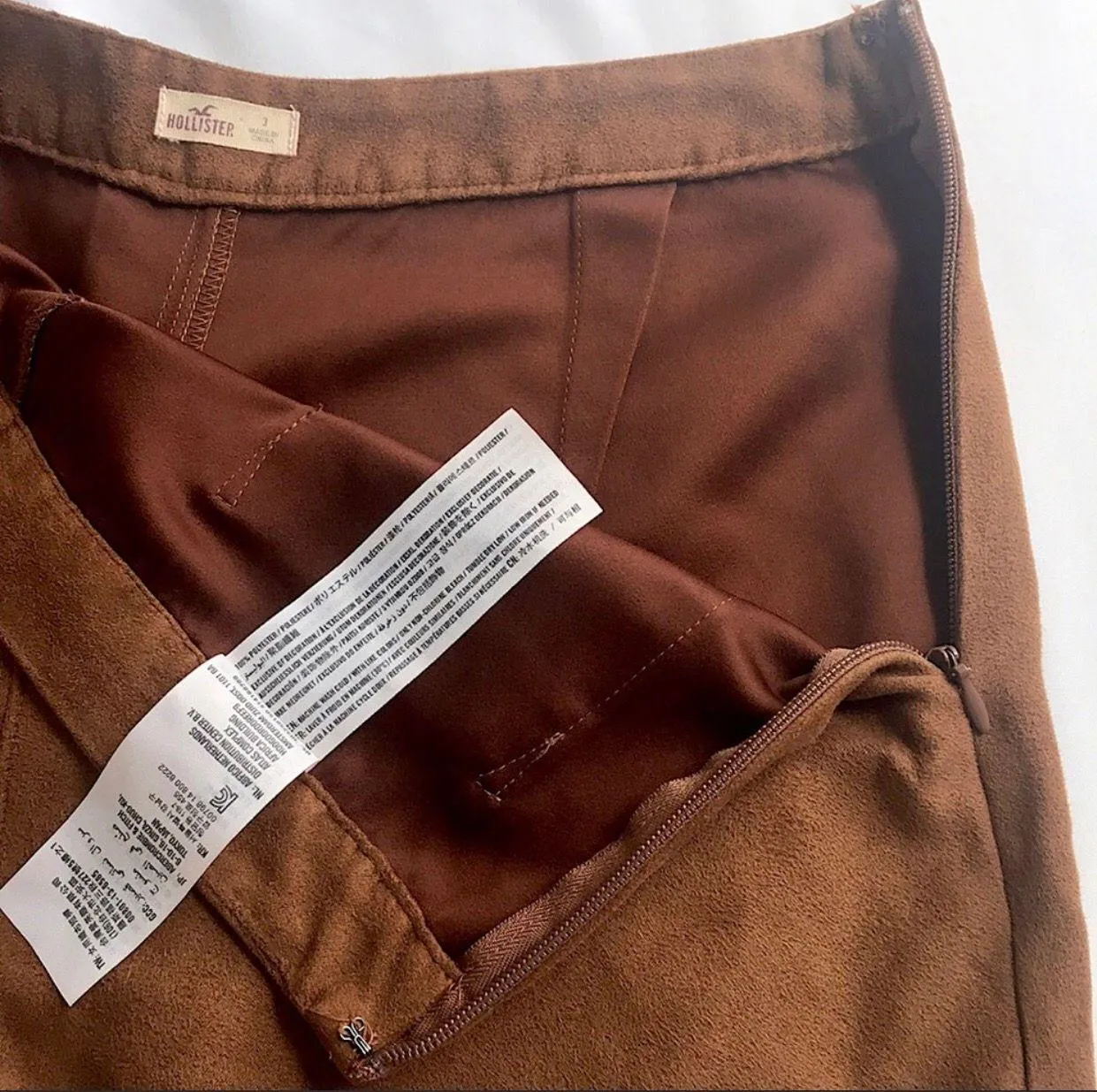 Brown Suede High-Rise Shorts - Image 7