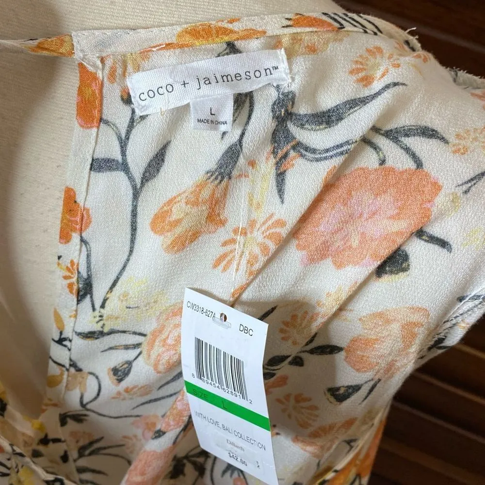 Coco + Jaimeson Bali Floral Babydoll Blouse - Image 3