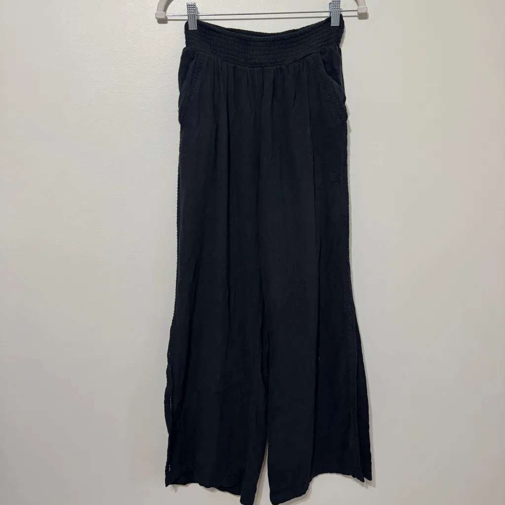 Aerie Pool to Party Pants Size Small Wide Leg Gauze Cotton Beach Summr - Image 3