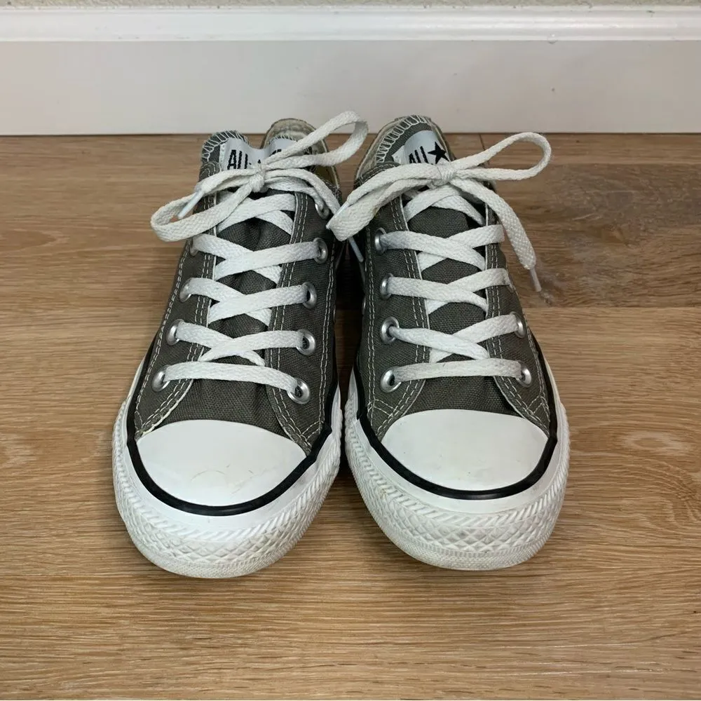 Converse  All Star Chuck Taylor Gray Canvas Women’s Sneaker - Image 6