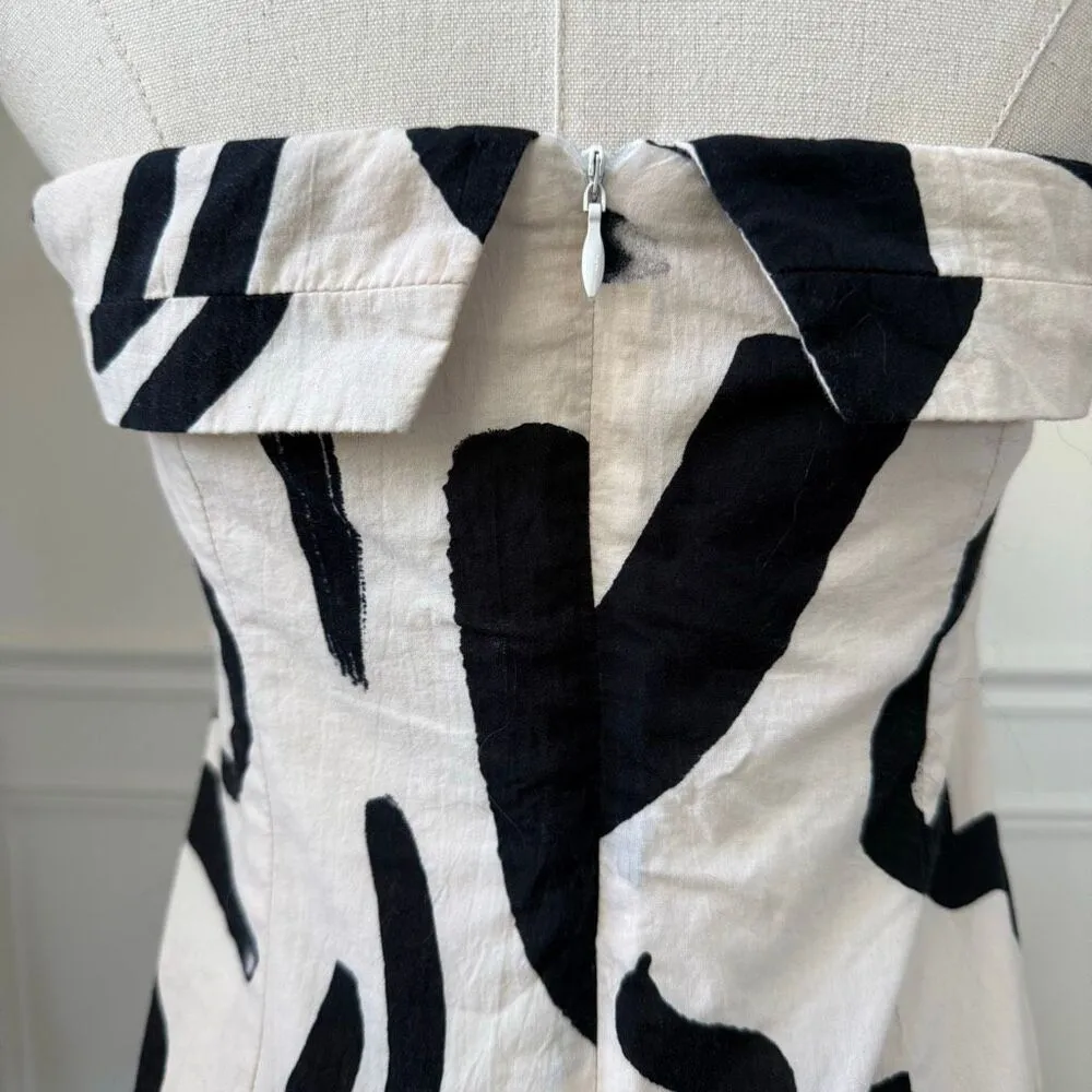 Seven Wonders Runaway The Label York Mini Dress in Sand Black M 6 - Image 6