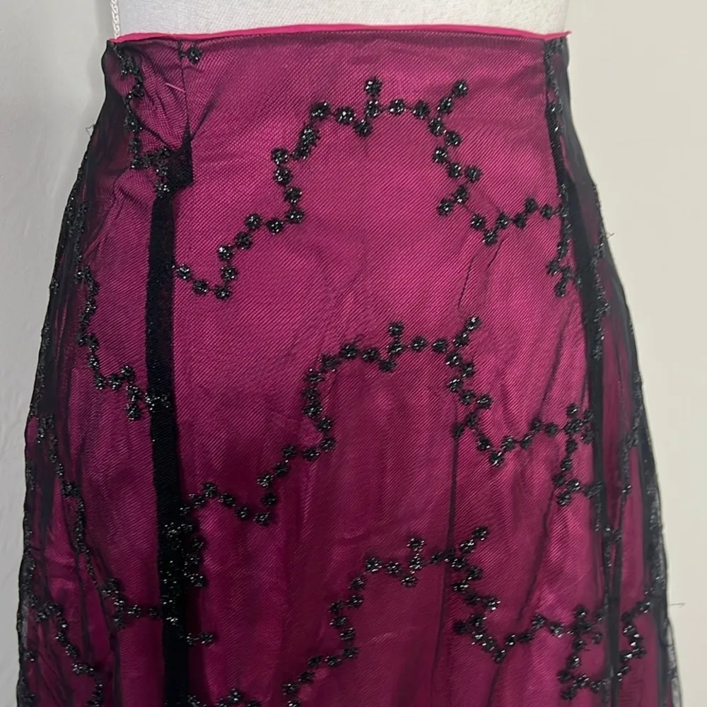 Vintage Formal Prom Maxi Skirt Black Size undefined - Image 7