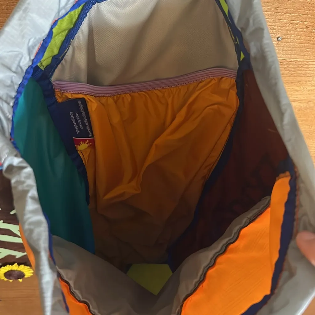 Cotopaxi Luzon Hiking Backpack 18L Zip Drawstring Buckle Multi-Color Lightweight - Image 4