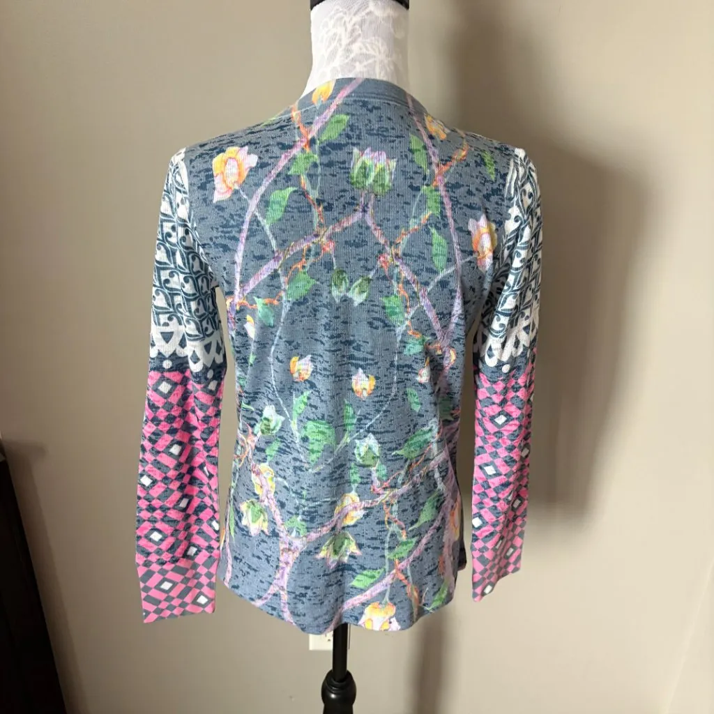 Sundance Whimsy Rose Womens Long Sleeve Thermal Top Colorful Small - Image 4