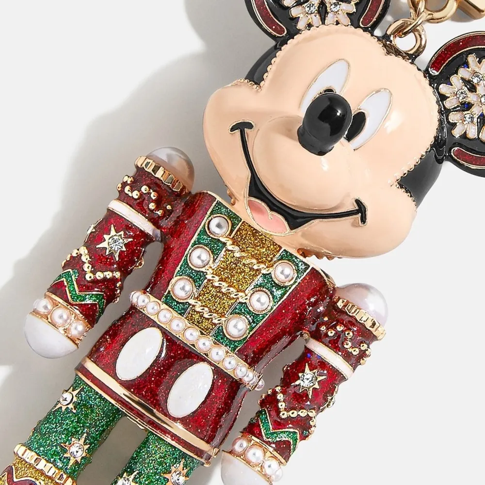 Disney Mickey Mouse BaubleBar Nutcracker Bag Charm New Holiday Gift - Image 3