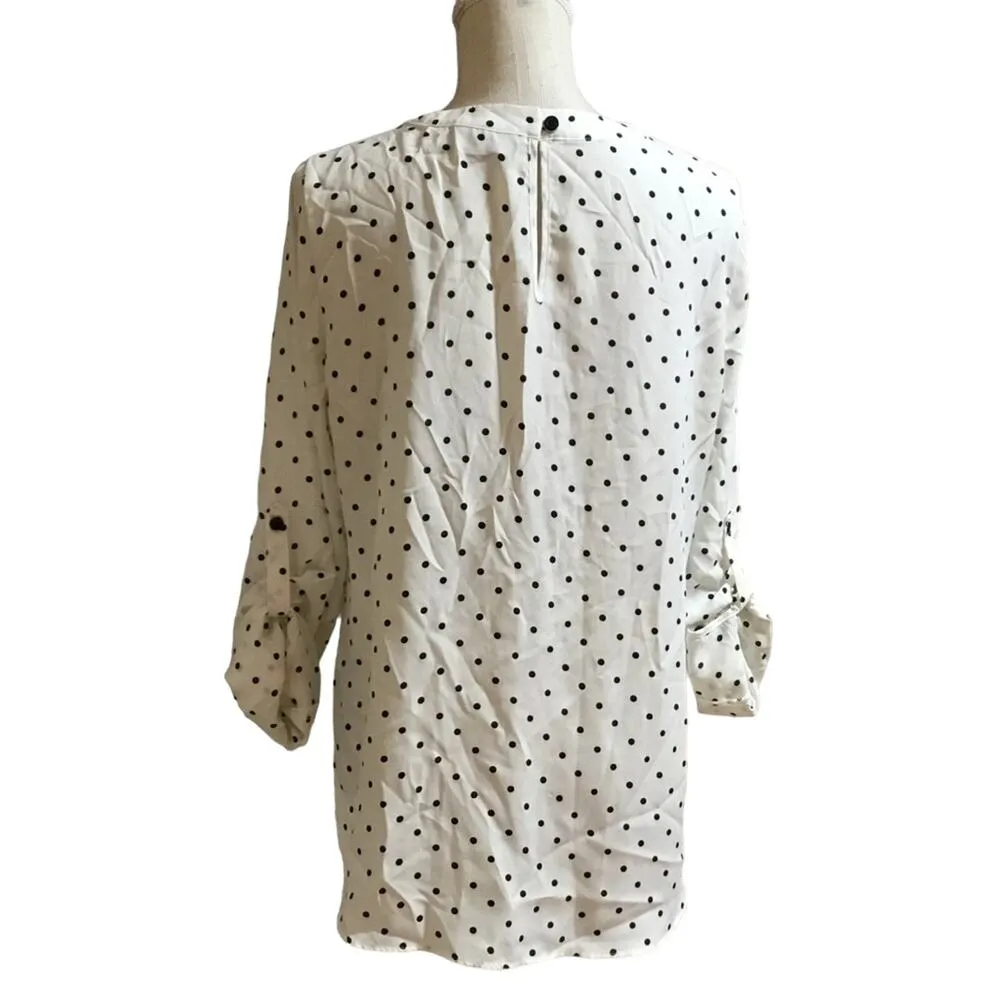 New York & Company Blouse Black Size M - Image 3