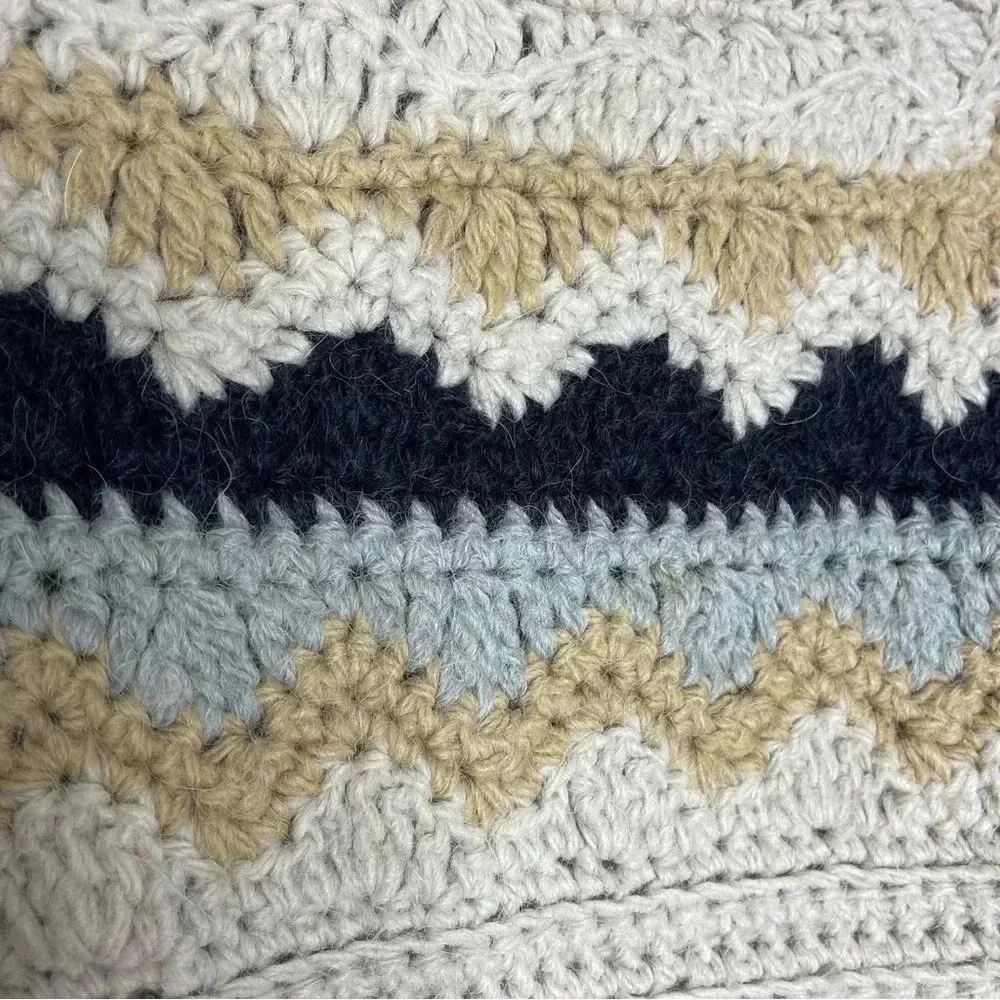 J. Crew Women’s Knitted by Hand High Neck Beige Sweater Size Medium - Image 3