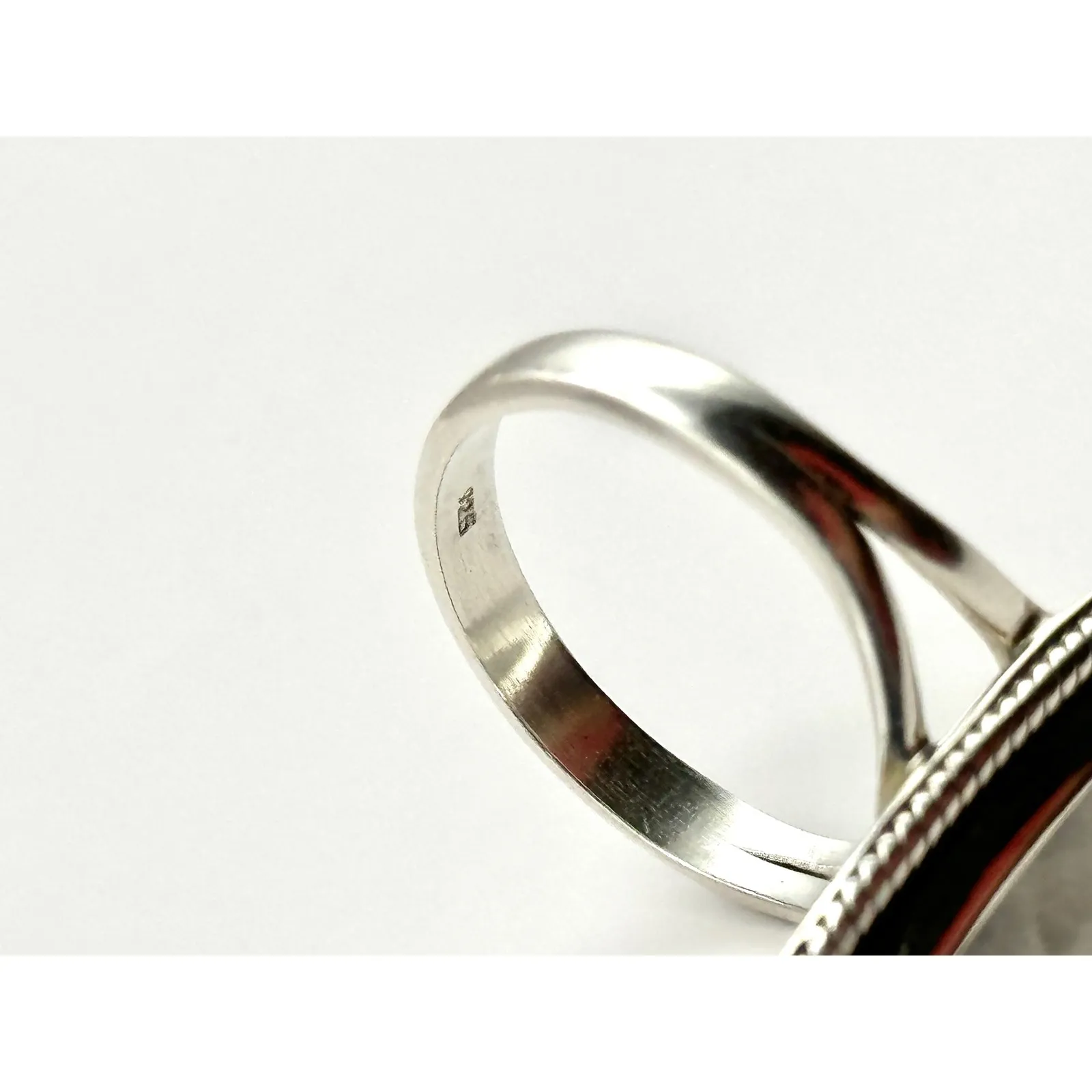 Moonstone Sterling Silver Statement Ring Size 9.25 - Image 9