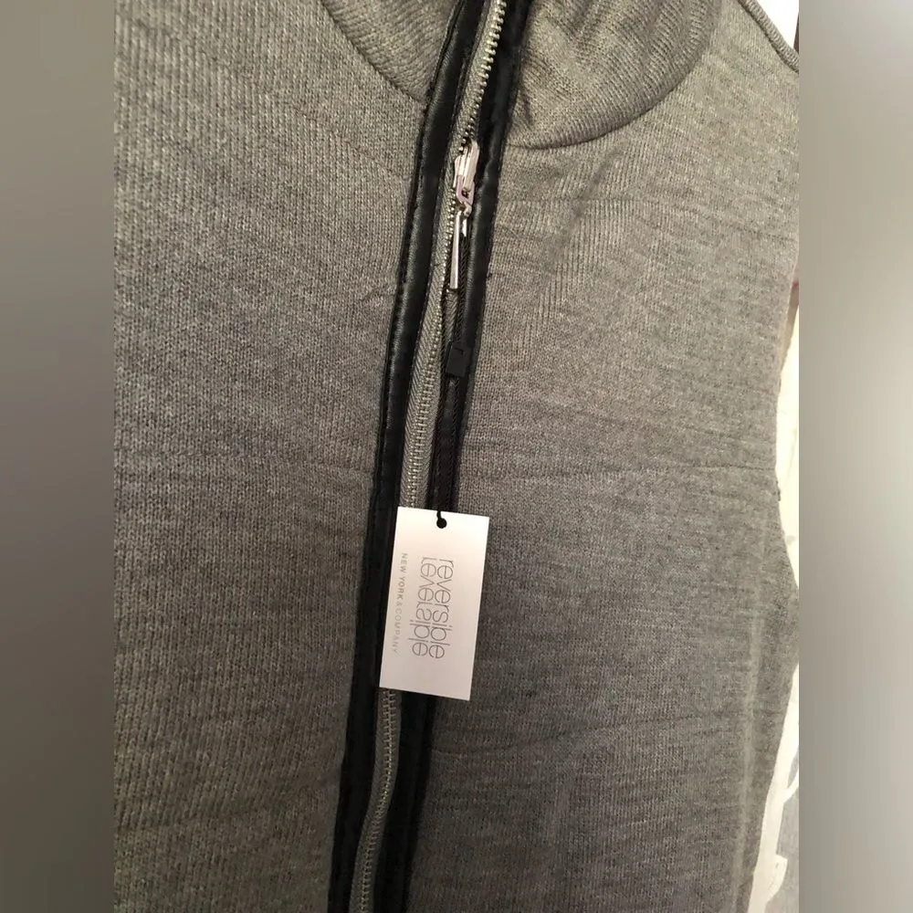 New with tag New York & company cable knit vest reversible, size large - Image 8