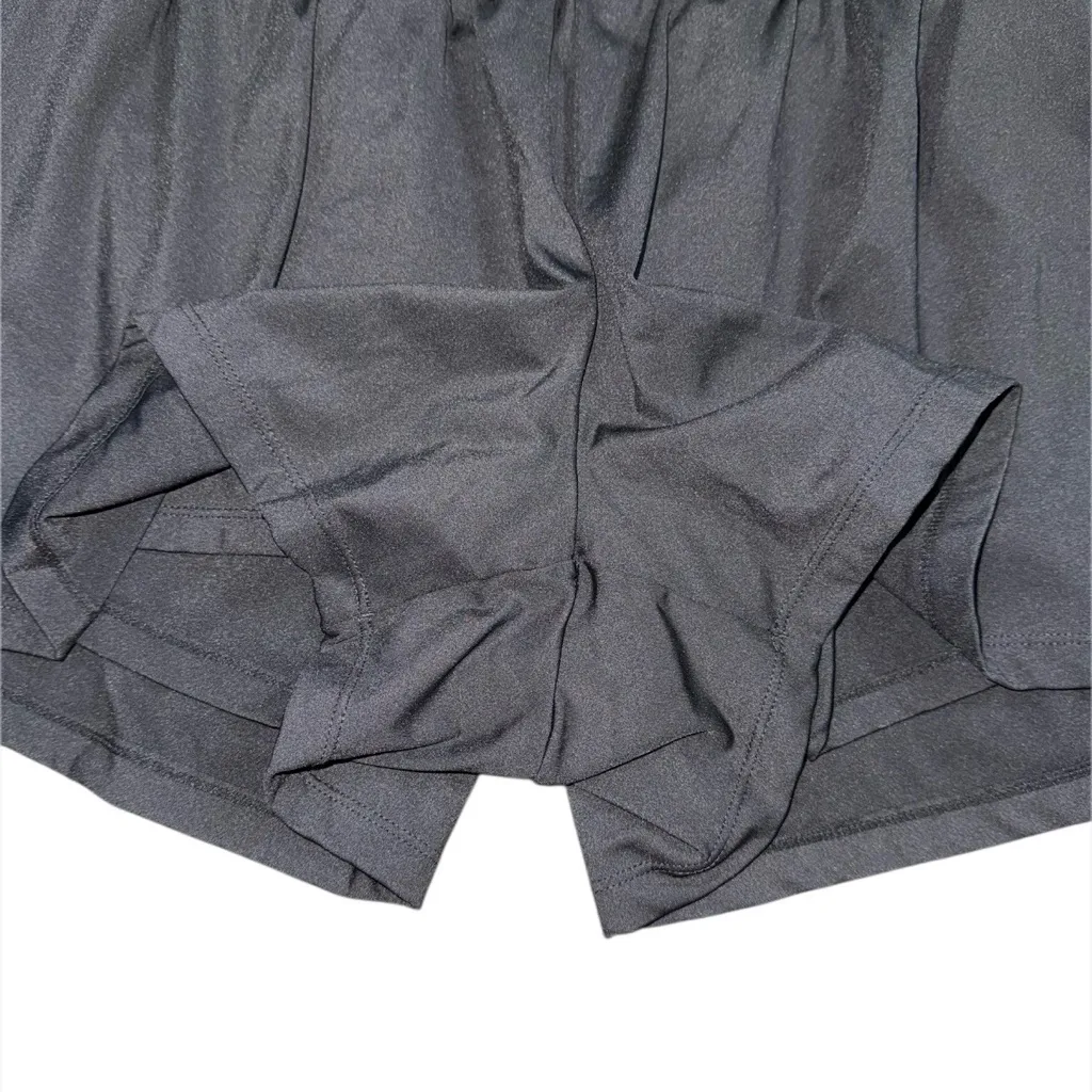 Halara Super High Waisted Pocket & Pocket 2-in-1 Yoga Shorts 4” Sz 1X Long Black - Image 7