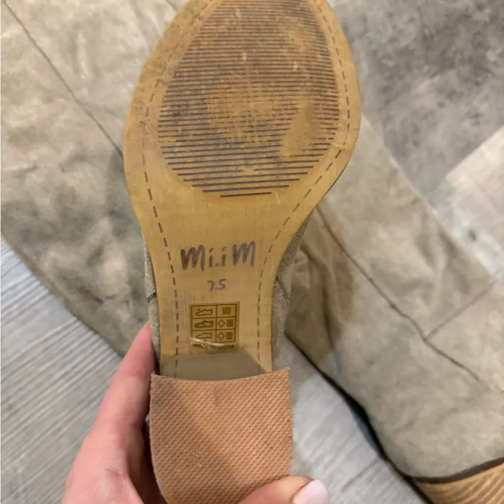 Mi.iM Taupe Over the Knee Boots Gray Size 7.5 - Image 3