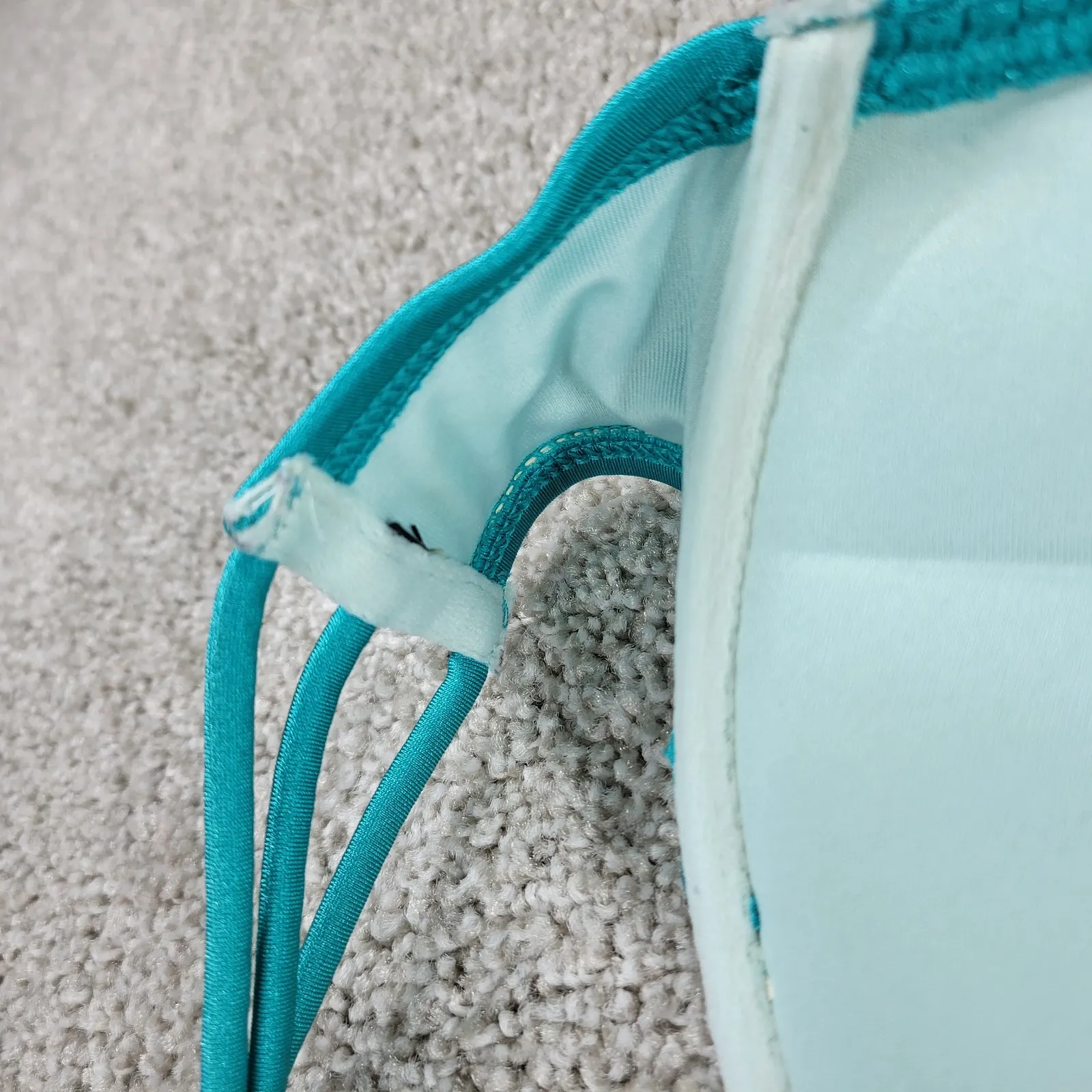 Victorias Secret Bombshell Bikini Top‎ Womens A Cup Teal Blue Padded Push Up Bra - Image 8