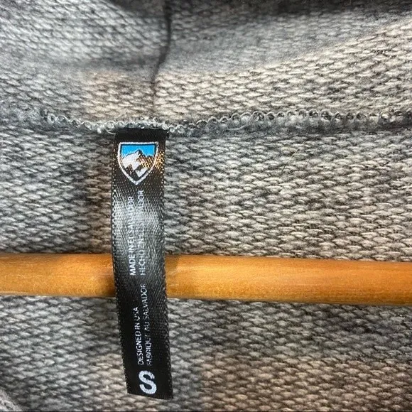 Kuhl Women's Gray Two Tone Long Sleeve Cowl Neck Knit Sweater S - Image 7