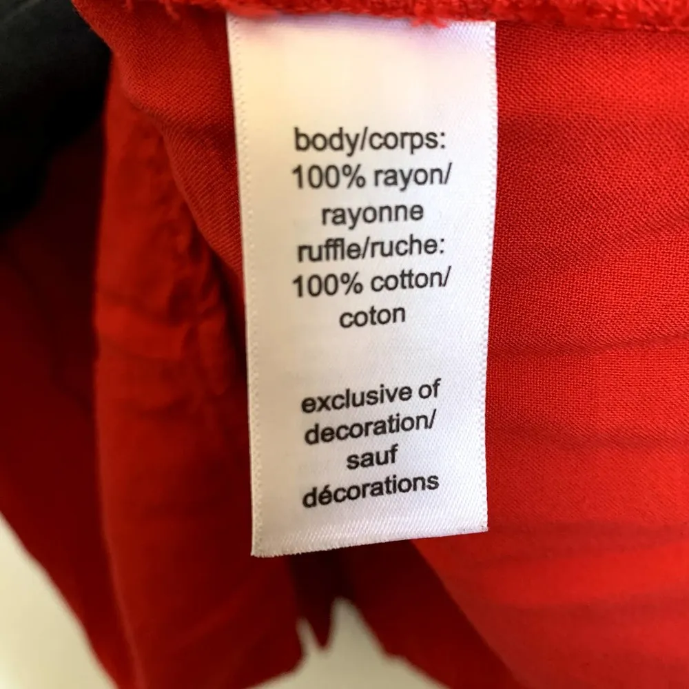 5/$25 Maurices Ruffle Blouse in Red - Image 8