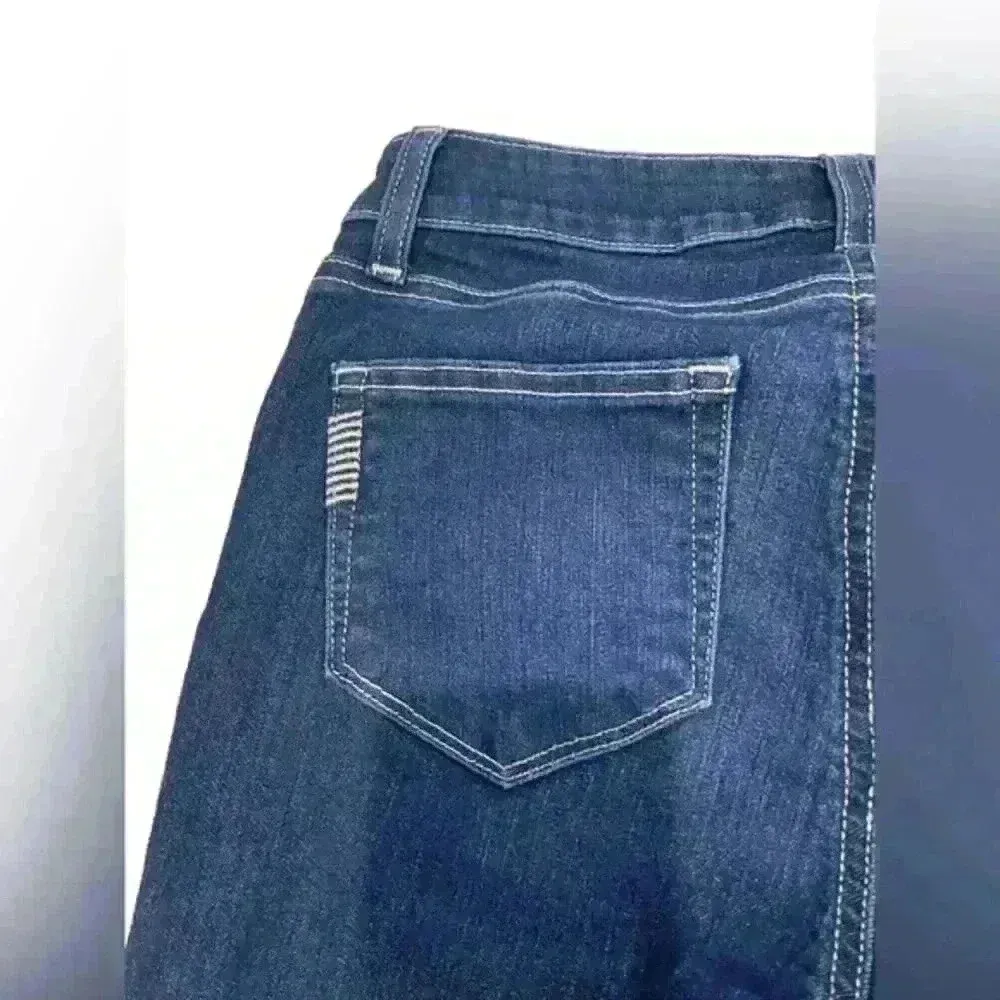 Paige Verdugo Ankle Jeans Womens Darton Distressed Raw‎ Hem Blue Size 26 - Image 9