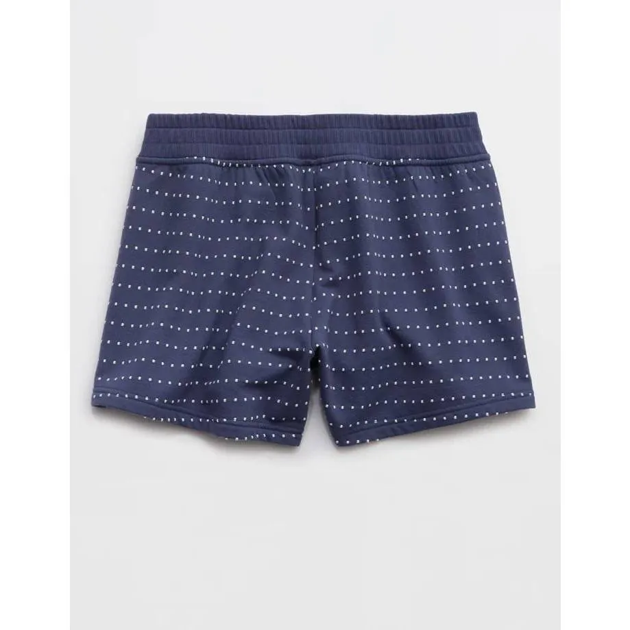 NWT Aerie Take It Easy Short size L Blue with White Dots - Image 2